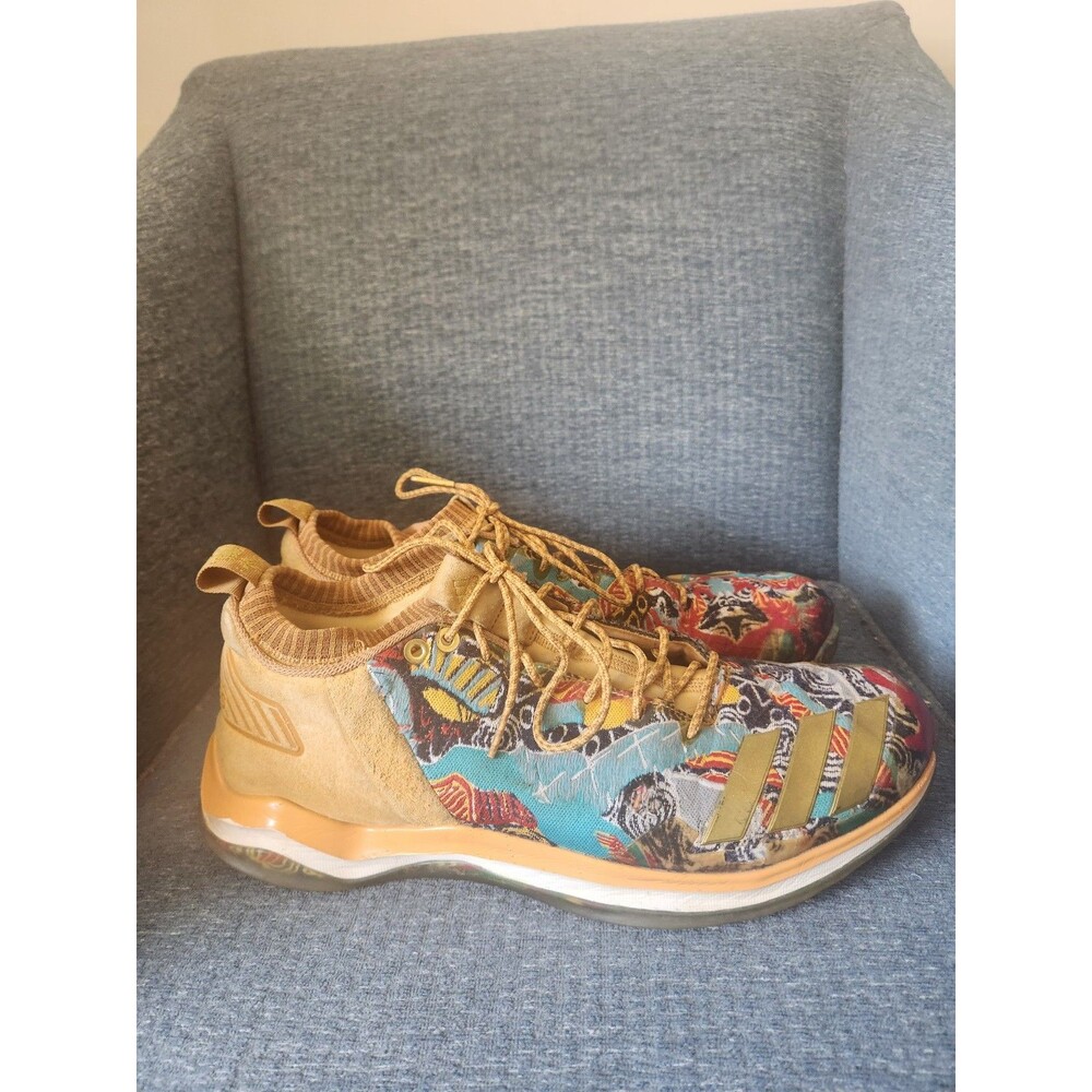 Adidas Icon Trainer NYC Legend Pack Sneakers Gold & Multicolor Men's Size 12